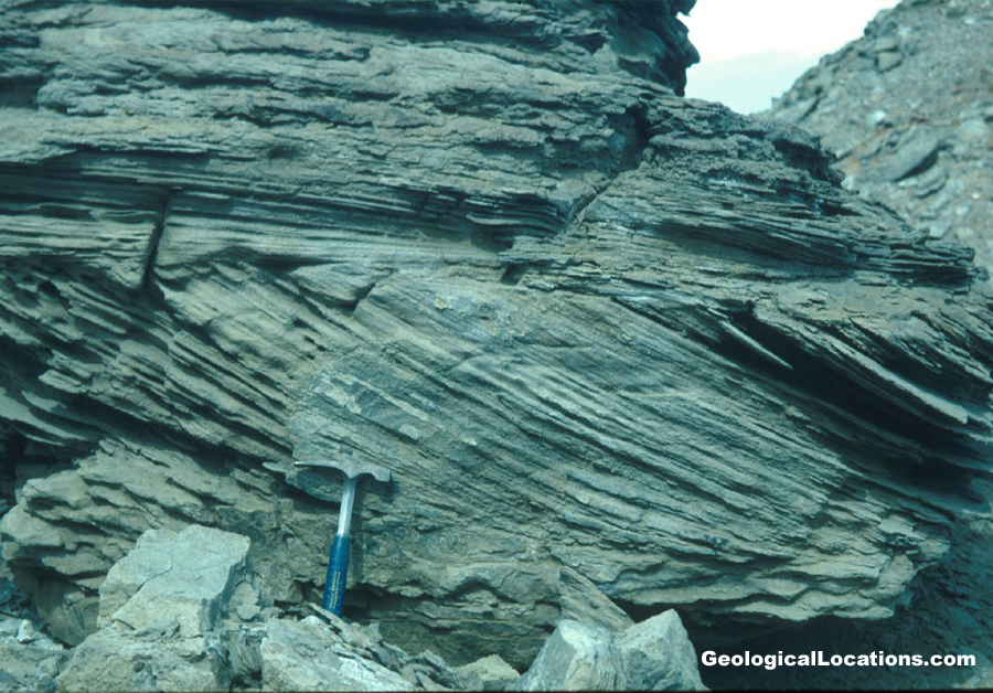 Cross Beddin in Marine Glauconitic Sandstone